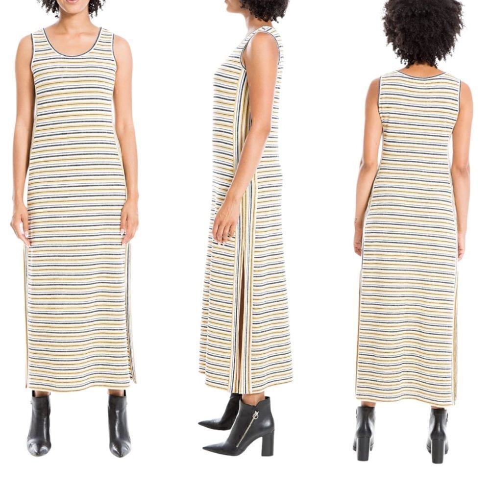 MAX STUDIO
Stripe Maxi Tank Dress in the Size Large
